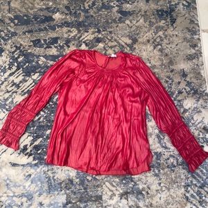 RED NICE LONG SLEEVE SHIRT